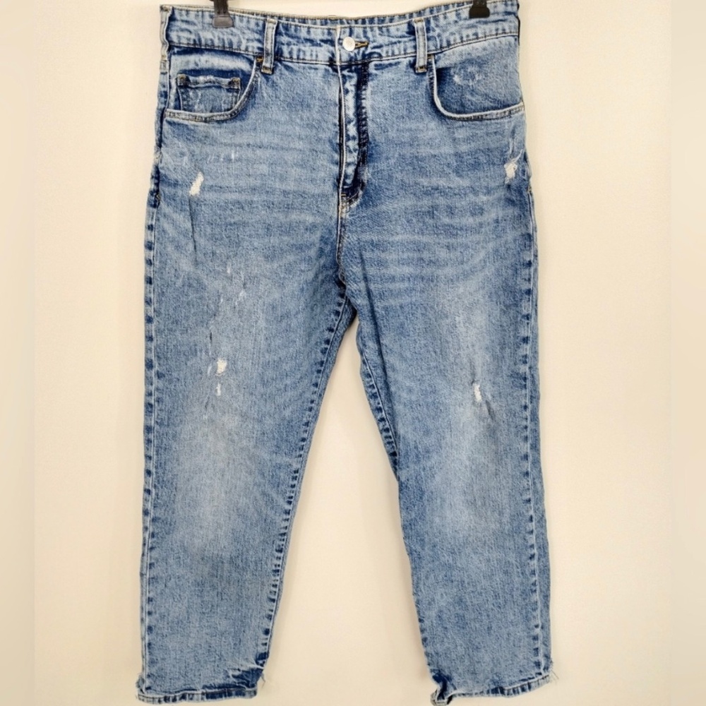 ANTHROPOLOGIE Pilcro High Rise Straight Jeans size 31